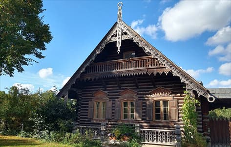Arquitectura tradicional rusa en la colonia rusa de Potsdam