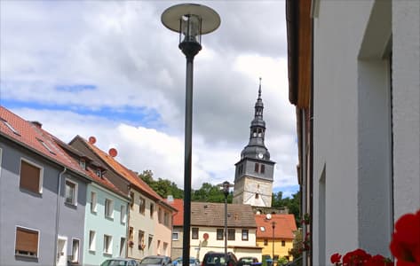 El campanar inclinado de Bad Frankenhausen