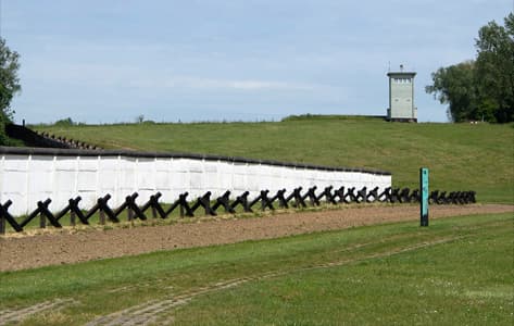 Las antiguas instalaciones fronterizas entre las dos Alemanias</strong