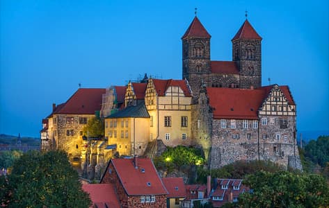Stift Quedlinburg, un castillo impresionante en el territorio de la antiuga RDA.