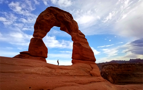 Caminaremos hasta el famoso Delicate Arch en Arches National Park
