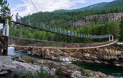 El puente colgante de Kootenai