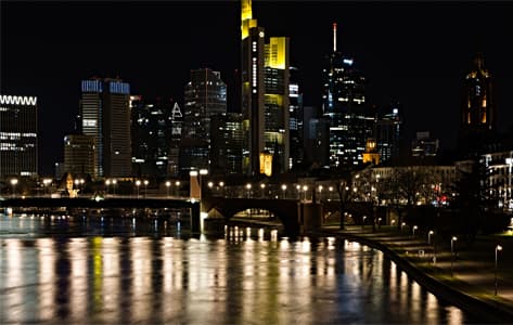 El imponente skyline de Frankfurt