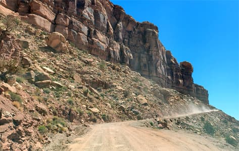 Subiendo la Moki Dugway