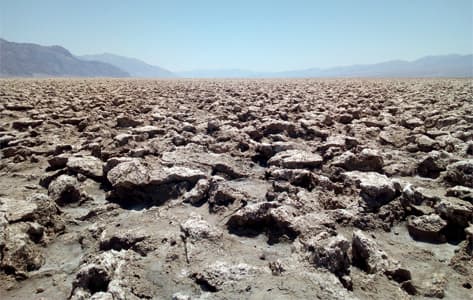 Un mar de sal en el Valle de la Muerte