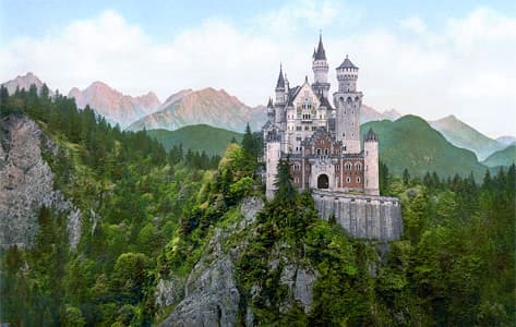 El famoso castillo de Neuschwanstein