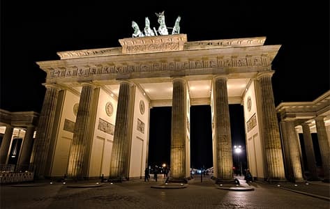 La Puerta de Brandeburgo en Berlín, punto final de nuestro viaje por el patrimonio cultural de la humanidad
			de la UNESCO en Alemania