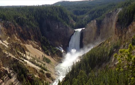 Las impresionantes cascadas del río Yellowstone